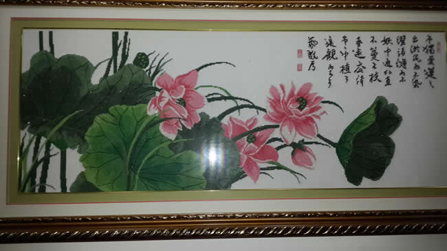 十字绣《出水芙蓉》